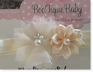 Ivory Tulle Headband