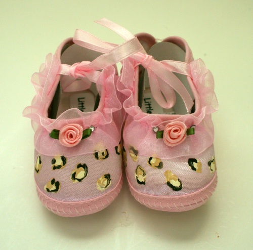 Little Leopard Crib Shoe