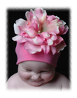 Candy Pink Peony Cotton Hat