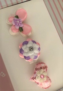 Butterfly Hearts - Non Slip Hair Clips