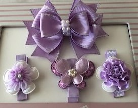Girls Gift Set - Lavender Bow