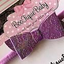 Purple Bow - Baby Headband
