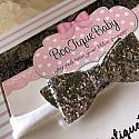 Silver Glitter - Baby Bow Headband