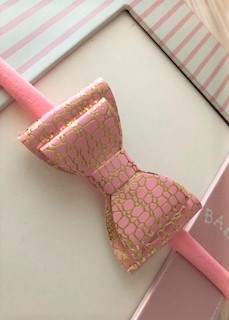 Pink Bow Headband