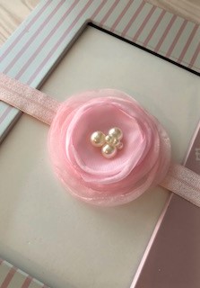 Pink Chiffon Headband