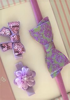 Headband Gift Set  - Lavender Bow