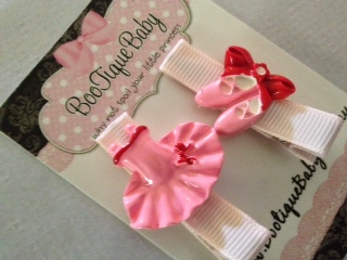 Ballerina Hair Clip Set Pink